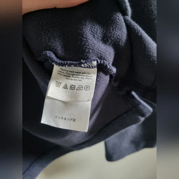 Vintage Eddie Bauer Dusty Blue V-neck 100% Cotton Knit Long Sleeve Mens Large - Picture 8 of 9